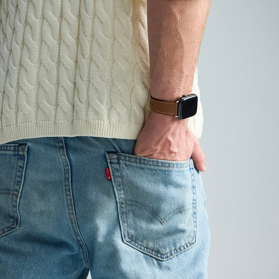 Leather Classic Buckle | Brown